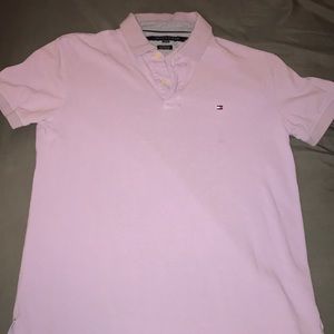Hilfiger purple logo polo